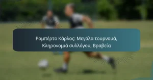Ρομπέρτο Κάρλος: Μεγάλα τουρνουά, Κληρονομιά συλλόγου, Βραβεία